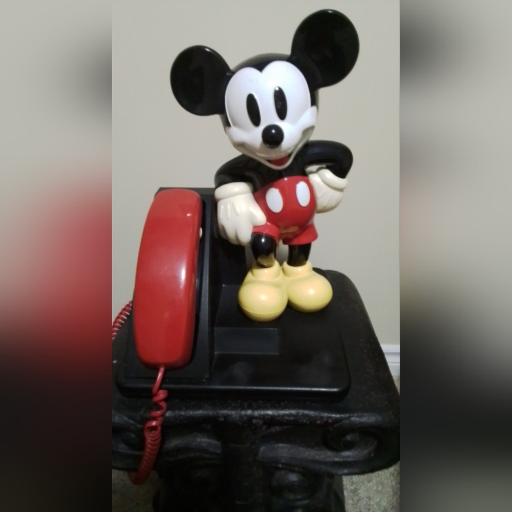 Disney Mickey Mouse Red and Black Toy Phone